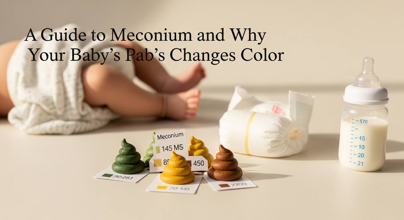 A Guide to Meconium and Why Your Baby's Poop Changes Color