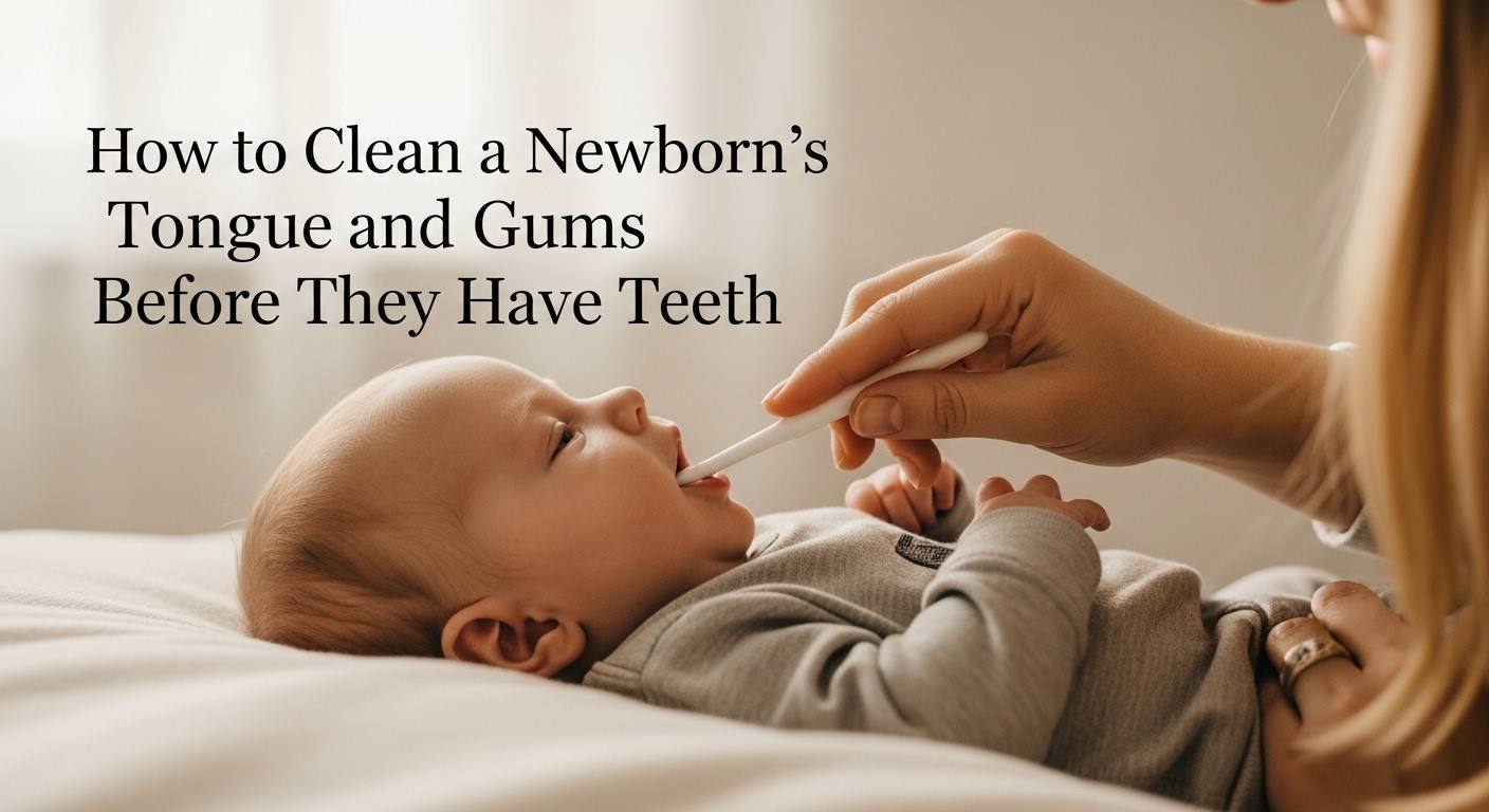 How to Clean a Newborn's Tongue and Gums Before They Have Teeth