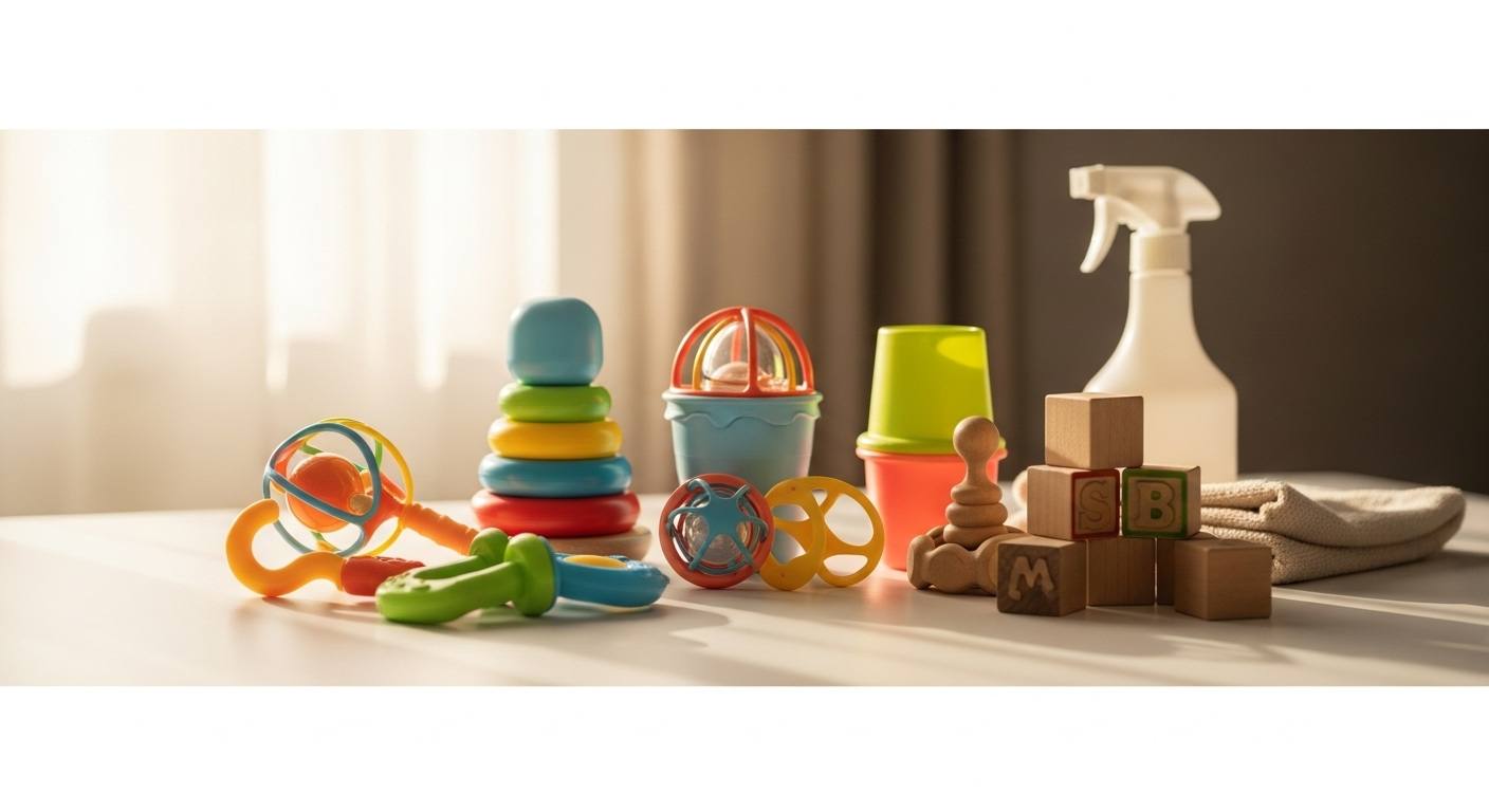 How to Clean and Sanitize Plastic and Wooden Baby Toys
